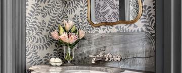 Powder Rooms - Platinum Winner Castle Design and Stonehall Cabinetry